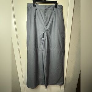 NWOT - Stylish Wide Leg Women's Gray Trousers